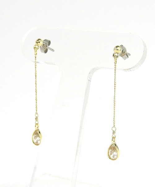 itam(アイタム)の「【itam】アイタム/ キュービックジルコニアピアス(ピアス(両耳用)・レディース・シルバー/ゴールド/ピンクゴールド・FREE)」の12枚目の写真