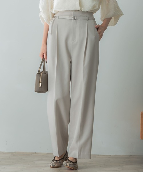 URBAN RESEARCH ROSSO WOMEN(アーバンリサーチ ロッソ)の「マルチWAYセミワイドパンツ(その他パンツ・レディース・ブルー系その他/ブラック/アイボリー・36/38)」の2枚目の写真