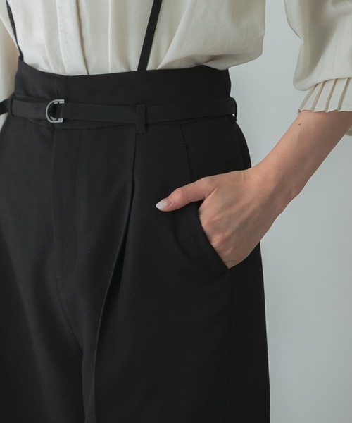 URBAN RESEARCH ROSSO WOMEN(アーバンリサーチ ロッソ)の「マルチWAYセミワイドパンツ(その他パンツ・レディース・ブルー系その他/ブラック/アイボリー・36/38)」の7枚目の写真