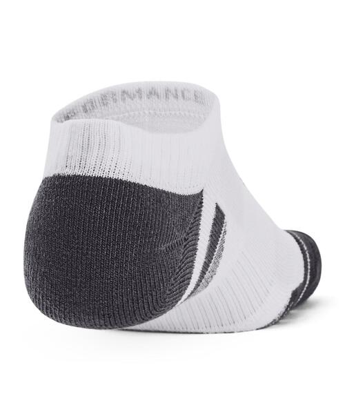 UNDER ARMOUR(アンダーアーマー)の「UAパフォーマンステック ノーショー ソックス (3足セット)(トレーニング/メンズ/レディース)(ソックス/靴下・レディース・ホワイト・L/M)」の3枚目の写真