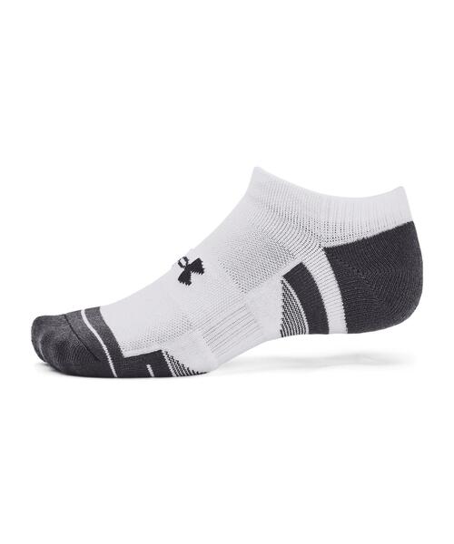 UNDER ARMOUR(アンダーアーマー)の「UAパフォーマンステック ノーショー ソックス (3足セット)(トレーニング/メンズ/レディース)(ソックス/靴下・レディース・ホワイト・L/M)」の4枚目の写真