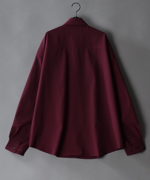 SITRY(シトリー)の「wide balloon shirt with tie/ネクタイ付き ワイド バルーンシャツ(シャツ/ブラウス・メンズ・ブラック/ホワイト/ワイン・L/M)」の11枚目の写真
