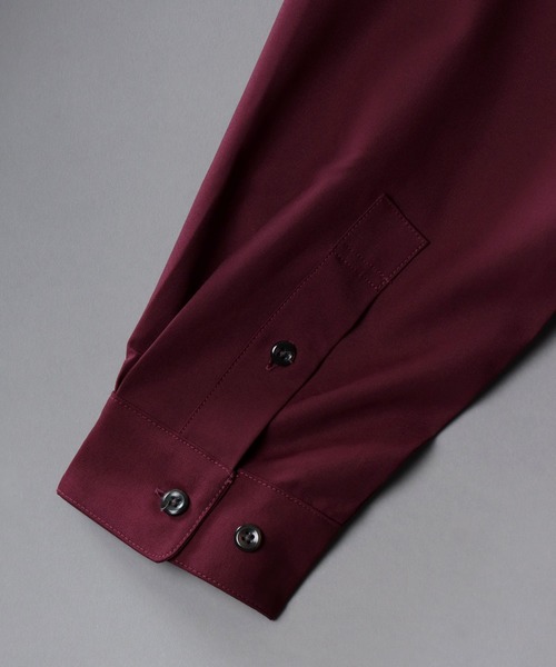 SITRY(シトリー)の「wide balloon shirt with tie/ネクタイ付き ワイド バルーンシャツ(シャツ/ブラウス・メンズ・ブラック/ホワイト/ワイン・L/M)」の12枚目の写真