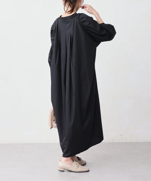 Chez toi（シェトワ）の「ボリュームスリーブロングワンピース（ワンピース・レディース・ネイビー/ブラック/レッド・FREE）」の19枚目の写真