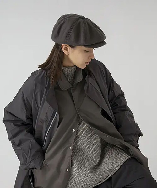 SUBLIME（サブライム）の「SUBLIME/サブライム EAR FLAP 2WAY HUNTING/イヤーフラップ ハンチング（ハンチング/ベレー帽・メンズ・ネイビー/ブラック/グレー・ONE SIZE）」の2枚目の写真