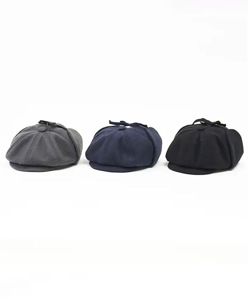 SUBLIME（サブライム）の「SUBLIME/サブライム EAR FLAP 2WAY HUNTING/イヤーフラップ ハンチング（ハンチング/ベレー帽・メンズ・ネイビー/ブラック/グレー・ONE SIZE）」の13枚目の写真
