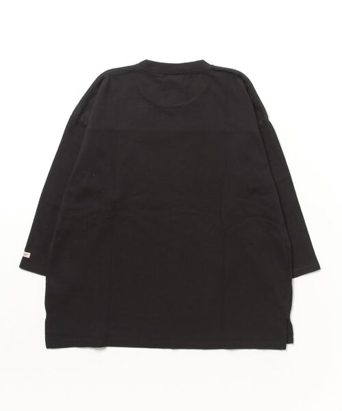 Goodwear(グッドウェア)の「【h】〔Goodwear〕USAコットン 切替7分袖 FOOTBALL BIG TEE(Tシャツ/カットソー・メンズ・グレイッシュベージュ/グレイッシュブルー/ペールイエロー/杢グレー/ブラック/チャコールグレー/ネイビー/ホワイト・MEDIUM/X-LARGE/LARGE)」の17枚目の写真