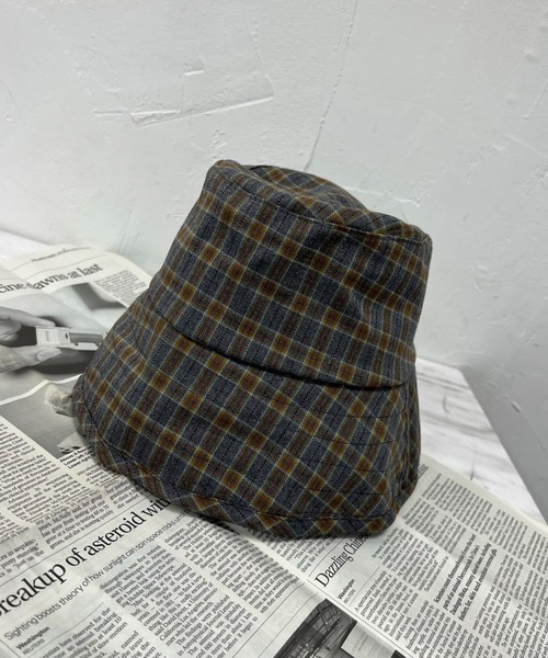 VICKY（ビッキー）の「【KOREAN ITEM】チェックバケットハット（ハット・レディース・グレー系その他/ブラウン系その他・FREE）」の12枚目の写真