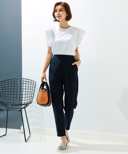 B:MING by BEAMS（ビーミングバイビームス）の「【6色展開】B:MING by BEAMS / スタイルフリー テーパードパンツ 24SS（スラックス・レディース・ピンク/ネイビー/オフホワイト/ブラック/ブラウン系その他/ブルー系その他2・XS/S/M/L/O）」の15枚目の写真