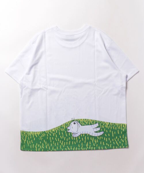 salle de bal(サルデバル)の「11ぴきのねこ ドライメッシュTシャツ WNI TEE(Tシャツ/カットソー・レディース・ホワイト/ライトグリーン/ピンク/ネイビー・FREE)」の5枚目の写真