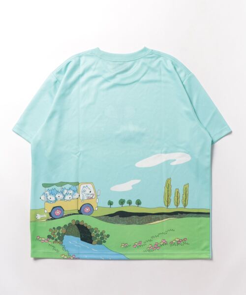 salle de bal(サルデバル)の「11ぴきのねこ ドライメッシュTシャツ WNI TEE(Tシャツ/カットソー・レディース・ホワイト/ライトグリーン/ピンク/ネイビー・FREE)」の6枚目の写真