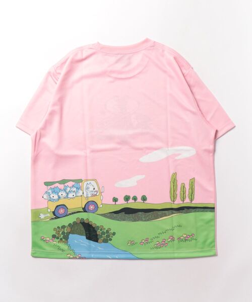 salle de bal(サルデバル)の「11ぴきのねこ ドライメッシュTシャツ WNI TEE(Tシャツ/カットソー・レディース・ホワイト/ライトグリーン/ピンク/ネイビー・FREE)」の7枚目の写真