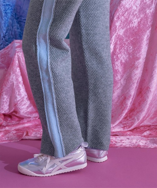 miette(ミエット)の「アルパカタッチ配色サイドラインニットパンツ(その他パンツ・レディース・グレー/ネイビー/ベージュ・FREE)」の6枚目の写真