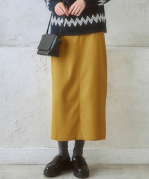 裏微起毛やわらかストレッチ素材動けるタイトスカート