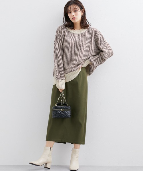 nissen(ニッセン)の「裏微起毛やわらかストレッチ素材動けるタイトスカート(スカート・レディース・ピンク/カーキ/ネイビー/ブラック/イエロー・LL/M/L/S)」の20枚目の写真