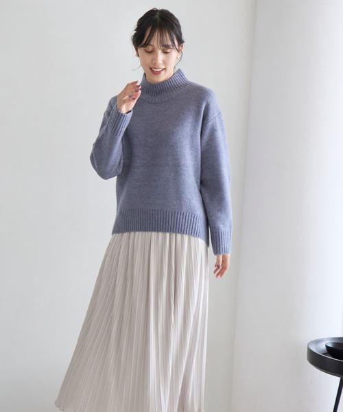 GLOBAL WORK（グローバルワーク）の「フワフワHug meセットアップ/906889（ワンピース・レディース・グレー系その他3/ブルー系その他6/ブラック/ベージュ/グレイッシュベージュ・LARGE/MEDIUM）」の6枚目の写真