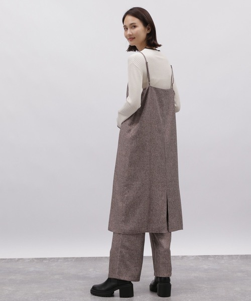 LAKOLE（ラコレ）の「ツイードライクロングワンピース / 984162（ワンピース・レディース・ネイビー系8/ブラウン系7・SMALL/MEDIUM）」の4枚目の写真