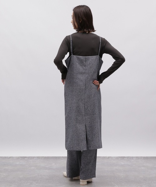 LAKOLE（ラコレ）の「ツイードライクロングワンピース / 984162（ワンピース・レディース・ネイビー系8/ブラウン系7・SMALL/MEDIUM）」の6枚目の写真