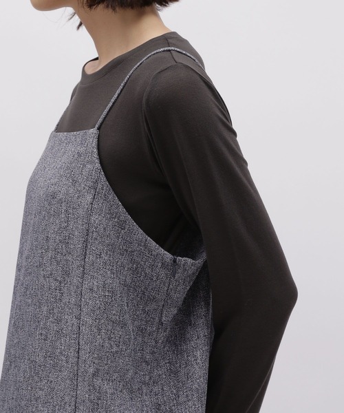 LAKOLE（ラコレ）の「ツイードライクロングワンピース / 984162（ワンピース・レディース・ネイビー系8/ブラウン系7・SMALL/MEDIUM）」の11枚目の写真