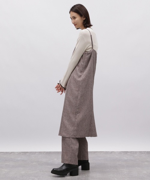 LAKOLE（ラコレ）の「ツイードライクロングワンピース / 984162（ワンピース・レディース・ネイビー系8/ブラウン系7・SMALL/MEDIUM）」の3枚目の写真