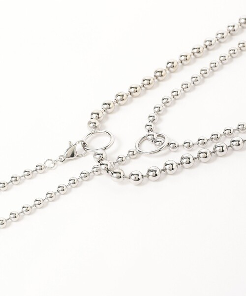Ray BEAMS(レイビームス)の「Ray BEAMS / 3本セット ボールチェーン ネックレス(ネックレス・レディース・シルバー・ONE SIZE)」の15枚目の写真