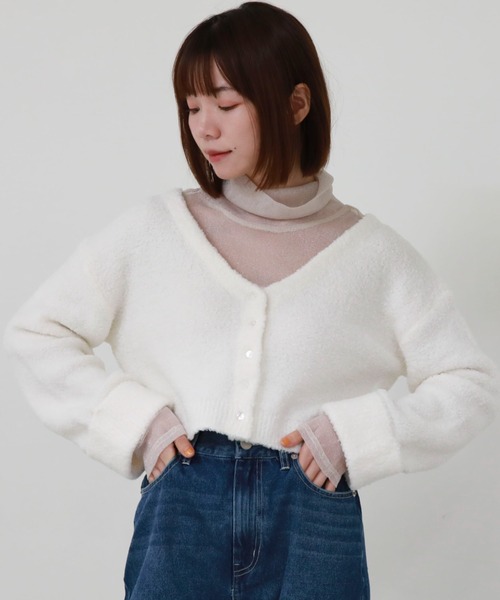 archives（アルシーヴ）の「ハイネックラメチュールTOPS（Tシャツ/カットソー・レディース・アイボリー/ブラック/グレー・MEDIUM）」の5枚目の写真