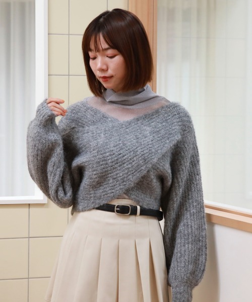 archives（アルシーヴ）の「ハイネックラメチュールTOPS（Tシャツ/カットソー・レディース・アイボリー/ブラック/グレー・MEDIUM）」の14枚目の写真