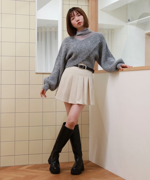 archives（アルシーヴ）の「ハイネックラメチュールTOPS（Tシャツ/カットソー・レディース・アイボリー/ブラック/グレー・MEDIUM）」の15枚目の写真