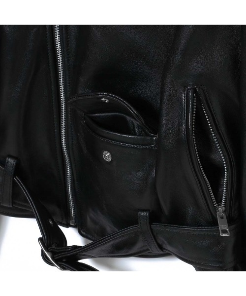 beautiful people(ビューティフルピープル)の「beautiful people vintage leather THE/ a riders jacket 1001402821(ライダースジャケット・メンズ・ブラック・X-LARGE)」の8枚目の写真