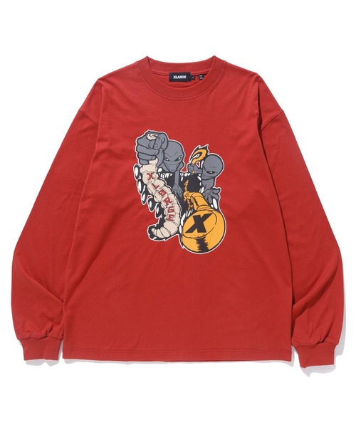 XLARGE（エクストララージ）の「ALIENS L/S TEE（Tシャツ/カットソー・メンズ・レッド/ブラック/ホワイト・XL/M/S/L）」の3枚目の写真