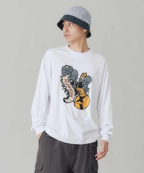 XLARGE（エクストララージ）の「ALIENS L/S TEE（Tシャツ/カットソー・メンズ・レッド/ブラック/ホワイト・XL/M/S/L）」の8枚目の写真