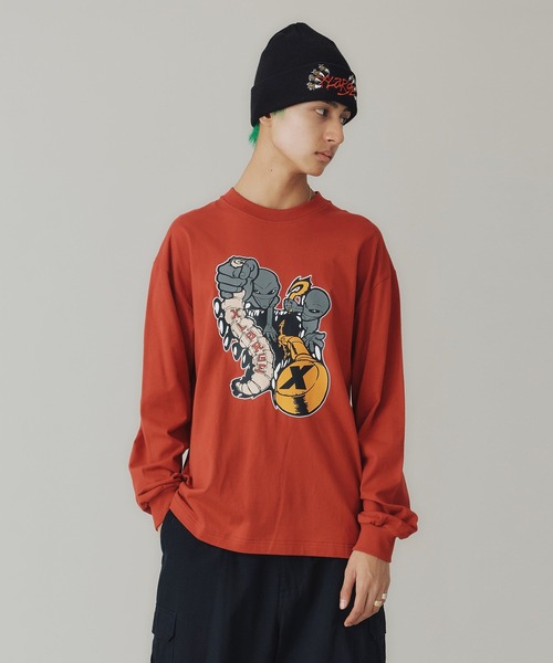 XLARGE（エクストララージ）の「ALIENS L/S TEE（Tシャツ/カットソー・メンズ・レッド/ブラック/ホワイト・XL/M/S/L）」の12枚目の写真
