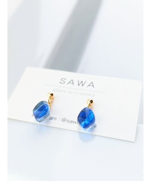 tone(トーン)の「【sawa】ゆれる一粒イヤリング(MA)(イヤリング・レディース・ライム/グリーン/ラベンダー/スカイブルー/ブラウン系その他/ブルー/クリア/ターコイズブルー・FREE)」の20枚目の写真