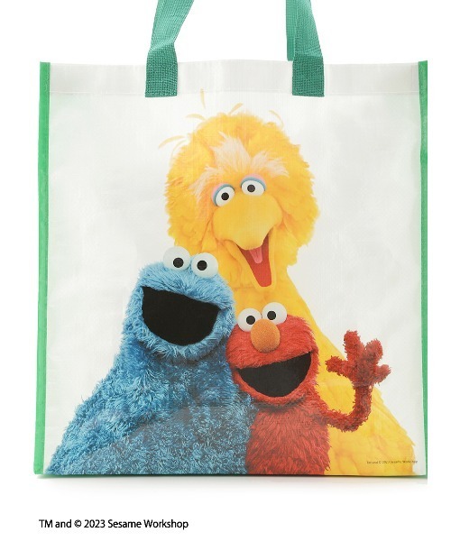 SESAME STREET(セサミストリート)の「ショッピングバッグM(エコバッグ/サブバッグ・レディース・グリーン・FREE)」の5枚目の写真
