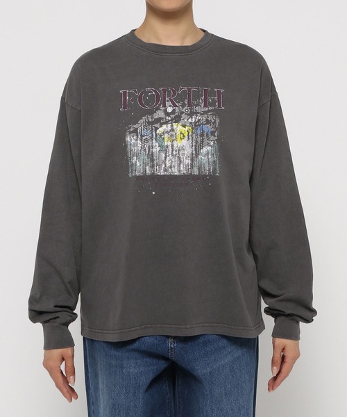 spaceカコウプリントLS 992837（Tシャツ/カットソー）｜LOWRYS