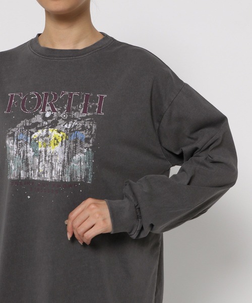 LOWRYS FARM(ローリーズファーム)の「spaceカコウプリントLS 992837(Tシャツ/カットソー・レディース・ホワイト/ホワイト系その他/チャコールグレー/グレー・FREE)」の18枚目の写真