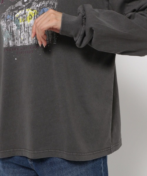 LOWRYS FARM(ローリーズファーム)の「spaceカコウプリントLS 992837(Tシャツ/カットソー・レディース・ホワイト/ホワイト系その他/チャコールグレー/グレー・FREE)」の19枚目の写真