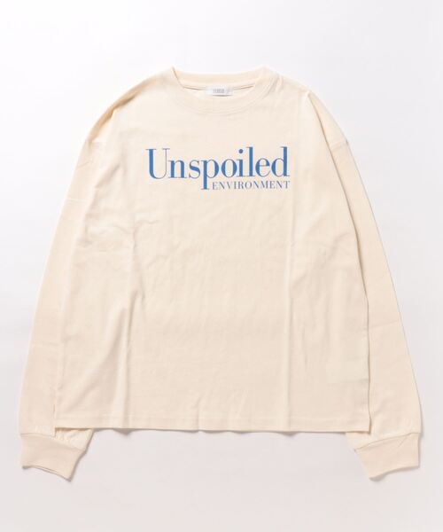 LOWRYS FARM(ローリーズファーム)の「spaceカコウプリントLS 992837(Tシャツ/カットソー・レディース・ホワイト/ホワイト系その他/チャコールグレー/グレー・FREE)」の6枚目の写真