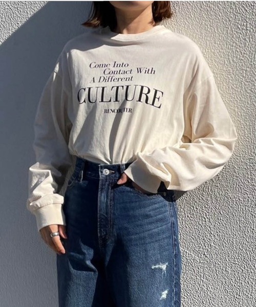 LOWRYS FARM(ローリーズファーム)の「spaceカコウプリントLS 992837(Tシャツ/カットソー・レディース・ホワイト/ホワイト系その他/チャコールグレー/グレー・FREE)」の16枚目の写真