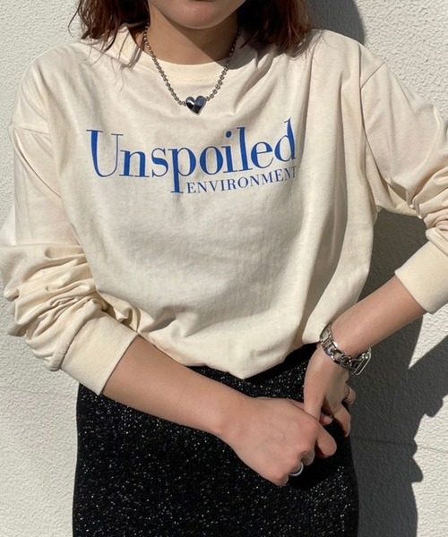 LOWRYS FARM(ローリーズファーム)の「spaceカコウプリントLS 992837(Tシャツ/カットソー・レディース・ホワイト/ホワイト系その他/チャコールグレー/グレー・FREE)」の17枚目の写真