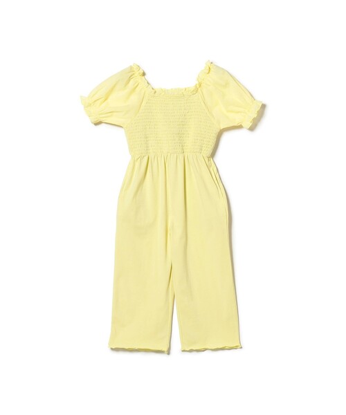 B:MING by BEAMS（ビーミングバイビームス）の「B:MING by BEAMS / パフスリーブ オールインワン（100～140cm）（つなぎ/オールインワン・キッズ・イエロー系その他3/ダークグリーン・140/130/120/110/100）」の12枚目の写真