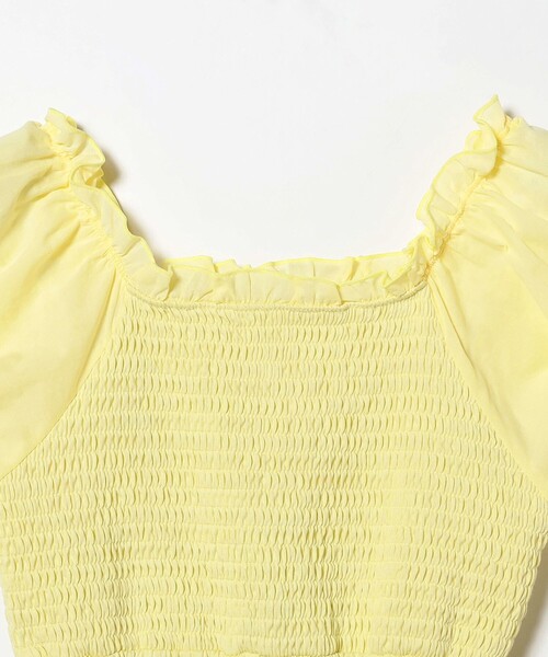 B:MING by BEAMS（ビーミングバイビームス）の「B:MING by BEAMS / パフスリーブ オールインワン（100～140cm）（つなぎ/オールインワン・キッズ・イエロー系その他3/ダークグリーン・140/130/120/110/100）」の13枚目の写真