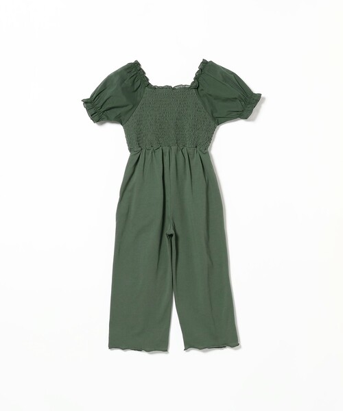 B:MING by BEAMS（ビーミングバイビームス）の「B:MING by BEAMS / パフスリーブ オールインワン（100～140cm）（つなぎ/オールインワン・キッズ・イエロー系その他3/ダークグリーン・140/130/120/110/100）」の20枚目の写真