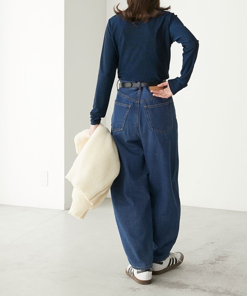 BONLECILL(ボンルシール)の「ラメフライスハイネックプルオーバー(Tシャツ/カットソー・レディース・シルバー系1/シルバー系2/ネイビー系1・FREE)」の11枚目の写真