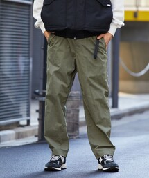 FREAK'S STORE | リラックスフィット コットンナイロン ウェービングベルトパンツ/イージーパンツ/ベルテッドパンツ/クライミングパンツ/ナイロンパンツ(その他パンツ)