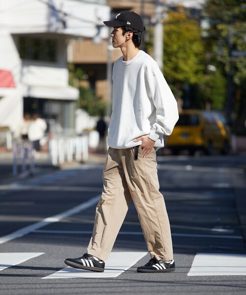 FREAK'S STORE（フリークスストア）の「リラックスフィット コットンナイロン ウェービングベルトパンツ/イージーパンツ/ベルテッドパンツ/クライミングパンツ/ナイロンパンツ（その他パンツ・メンズ・チャコール/ベージュ/ブラック/オリーブ・MEDIUM/LARGE）」の12枚目の写真