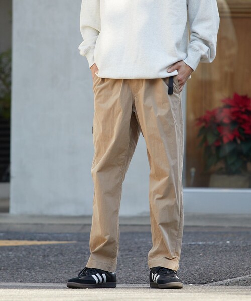 FREAK'S STORE（フリークスストア）の「リラックスフィット コットンナイロン ウェービングベルトパンツ/イージーパンツ/ベルテッドパンツ/クライミングパンツ/ナイロンパンツ（その他パンツ・メンズ・チャコール/ベージュ/ブラック/オリーブ・MEDIUM/LARGE）」の15枚目の写真