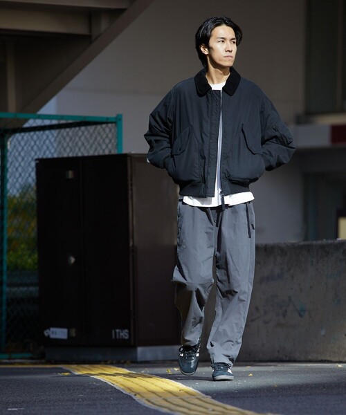 FREAK'S STORE（フリークスストア）の「リラックスフィット コットンナイロン ウェービングベルトパンツ/イージーパンツ/ベルテッドパンツ/クライミングパンツ/ナイロンパンツ（その他パンツ・メンズ・チャコール/ベージュ/ブラック/オリーブ・MEDIUM/LARGE）」の16枚目の写真