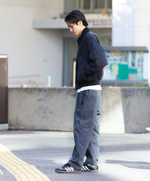 FREAK'S STORE（フリークスストア）の「リラックスフィット コットンナイロン ウェービングベルトパンツ/イージーパンツ/ベルテッドパンツ/クライミングパンツ/ナイロンパンツ（その他パンツ・メンズ・チャコール/ベージュ/ブラック/オリーブ・MEDIUM/LARGE）」の17枚目の写真