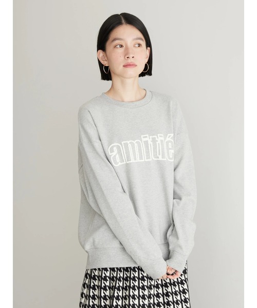 AMERICAN HOLIC（アメリカンホリック）の「発泡ロゴポンチプルオーバー（Tシャツ/カットソー・レディース・ネイビー/グレー系その他/オフホワイト・M/L）」の4枚目の写真